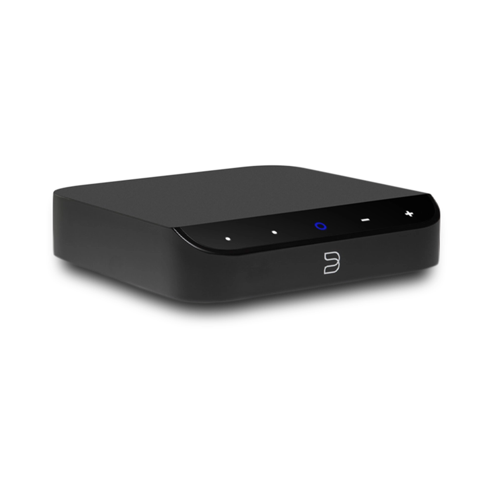 Bluesound NODE NANO compact music streamer in black finish
