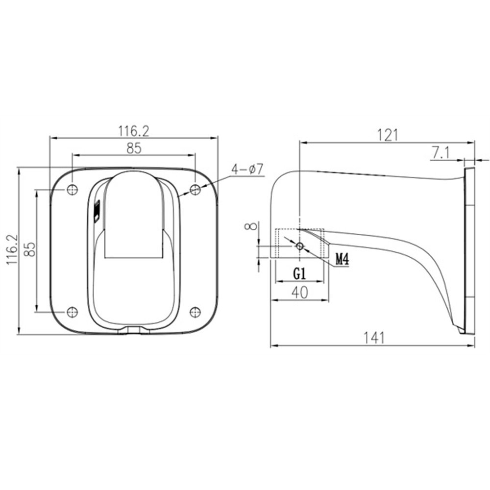 D-Link Wall Mount Bracket DCS-F400WM