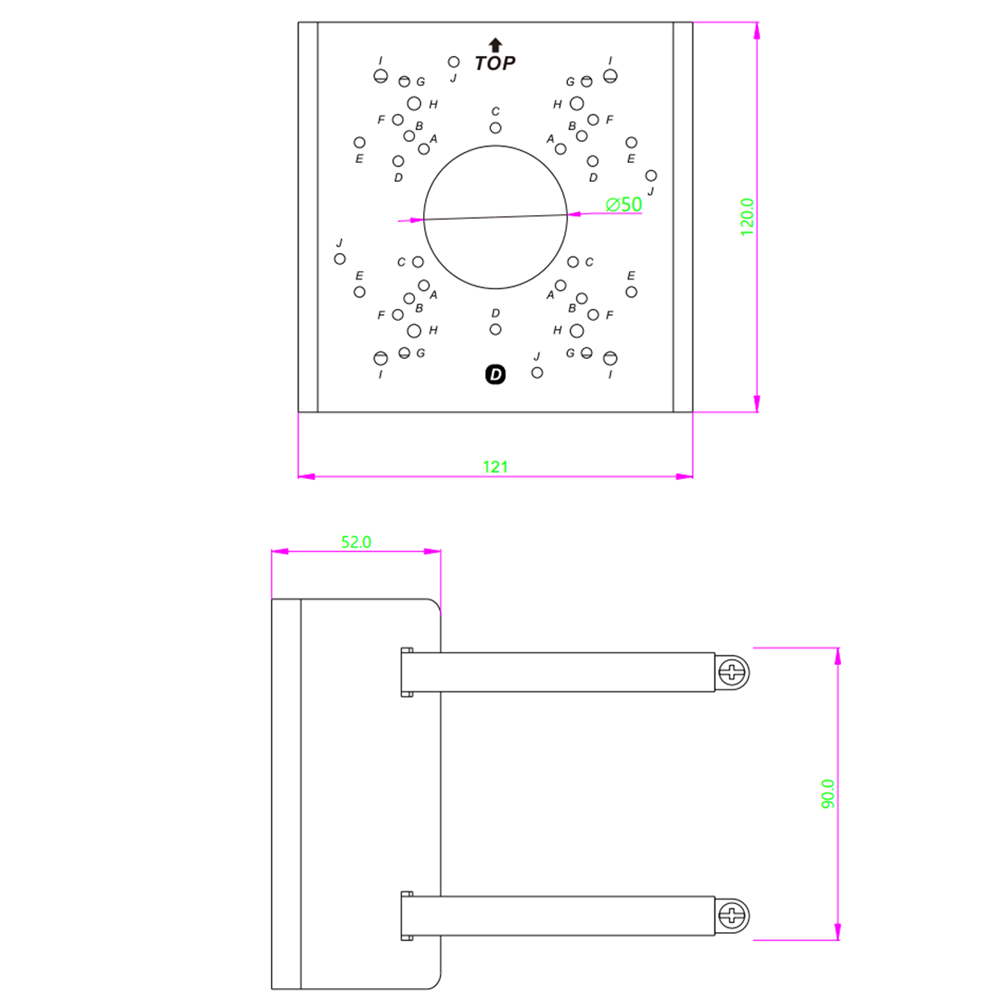 D-Link Pole Mount Bracket DCS-F470PM