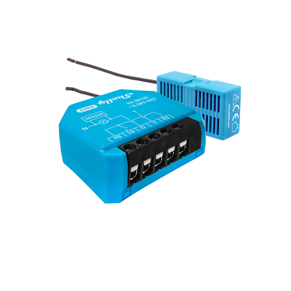 Compact Shelly 1L Gen3 module for lighting automation in retrofit setups
