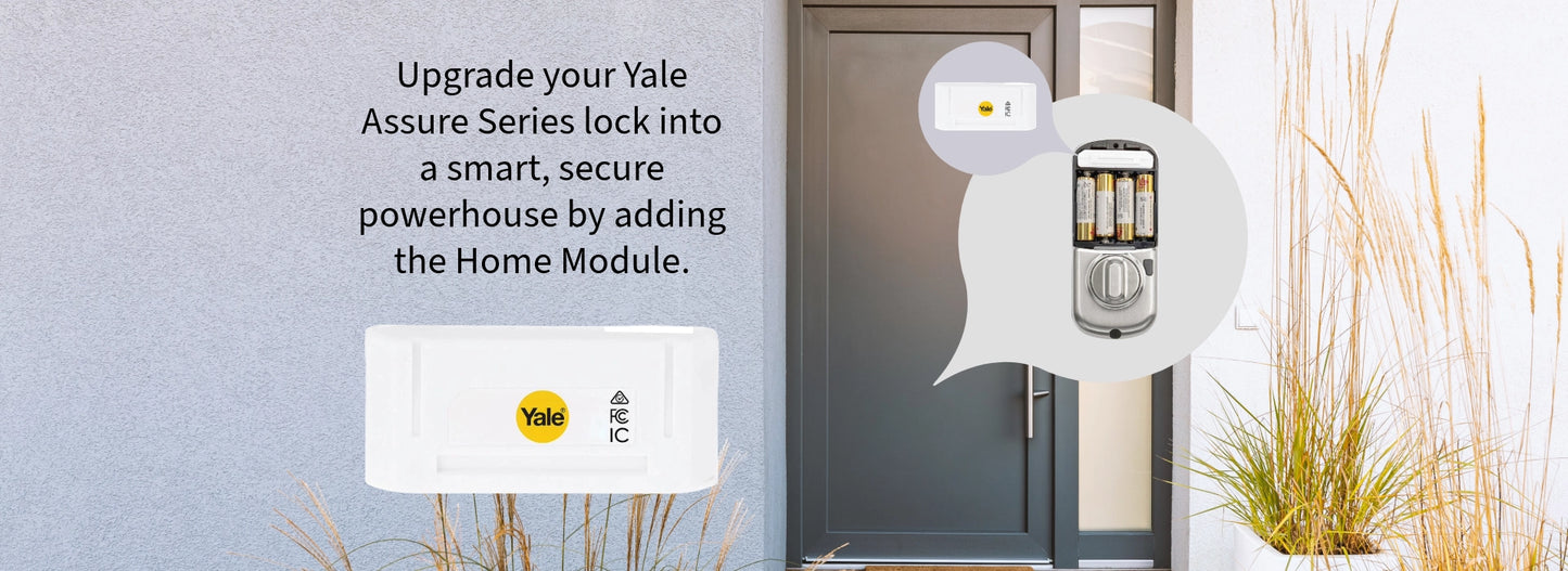 Front door with Yale Lock and Home module