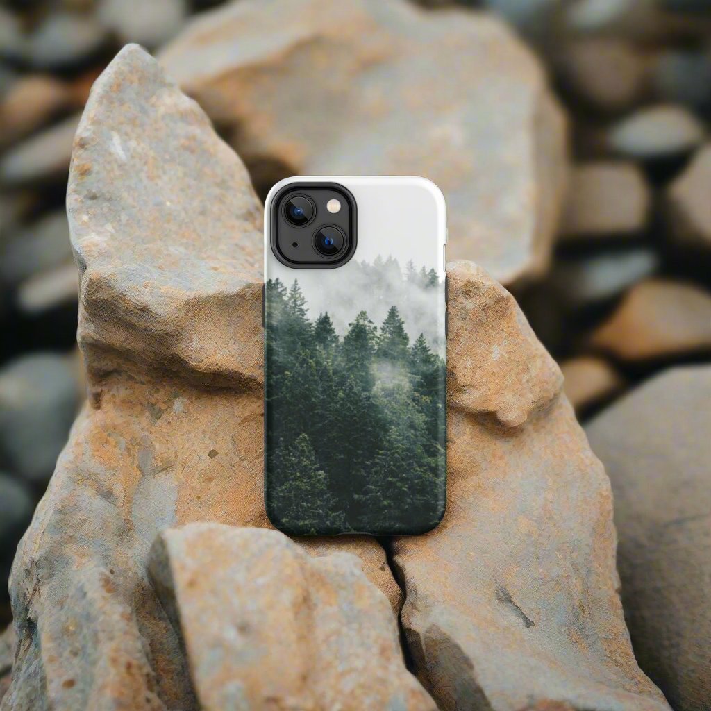 a phone case sitting on top of a wooden table